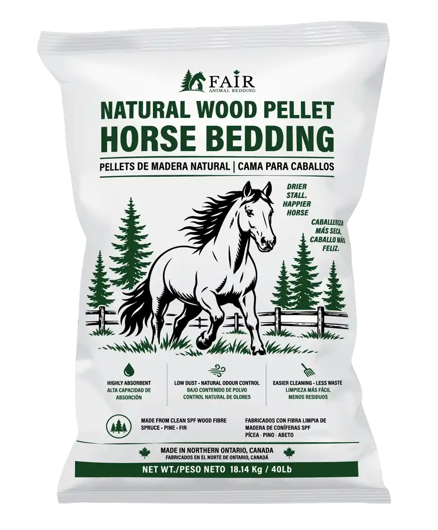 40LB bag of wood pellet horse bedding