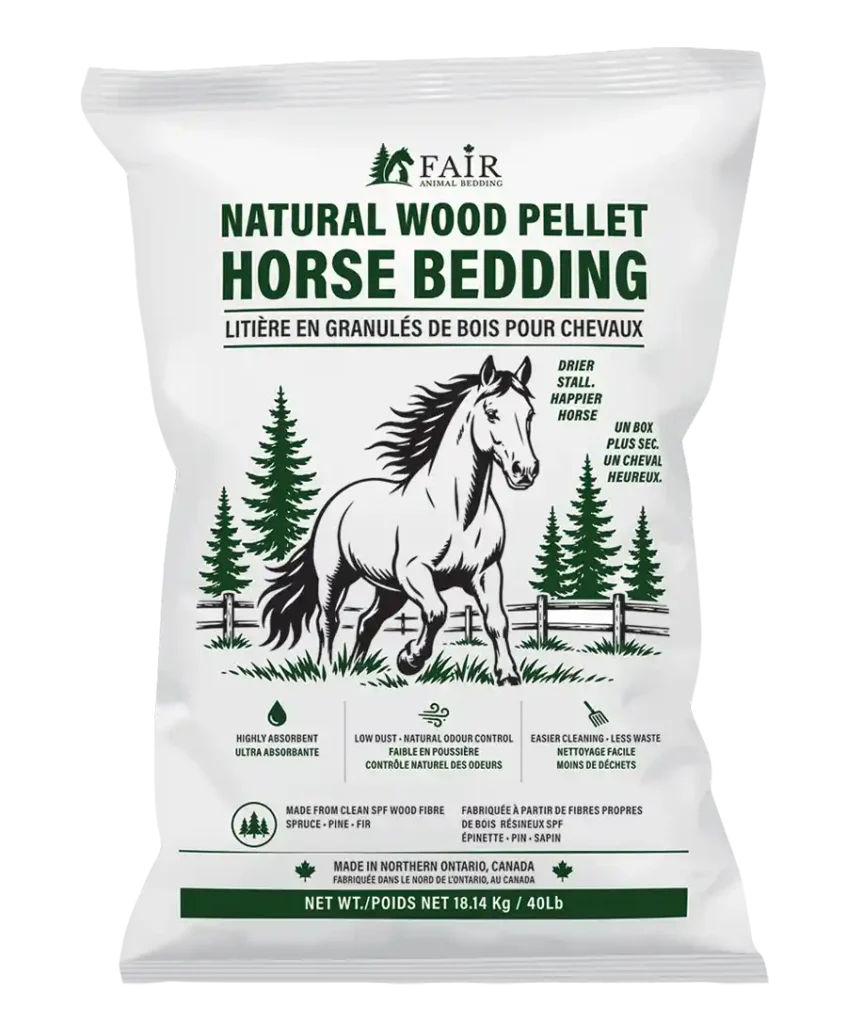 40LB bag of wood pellet horse bedding