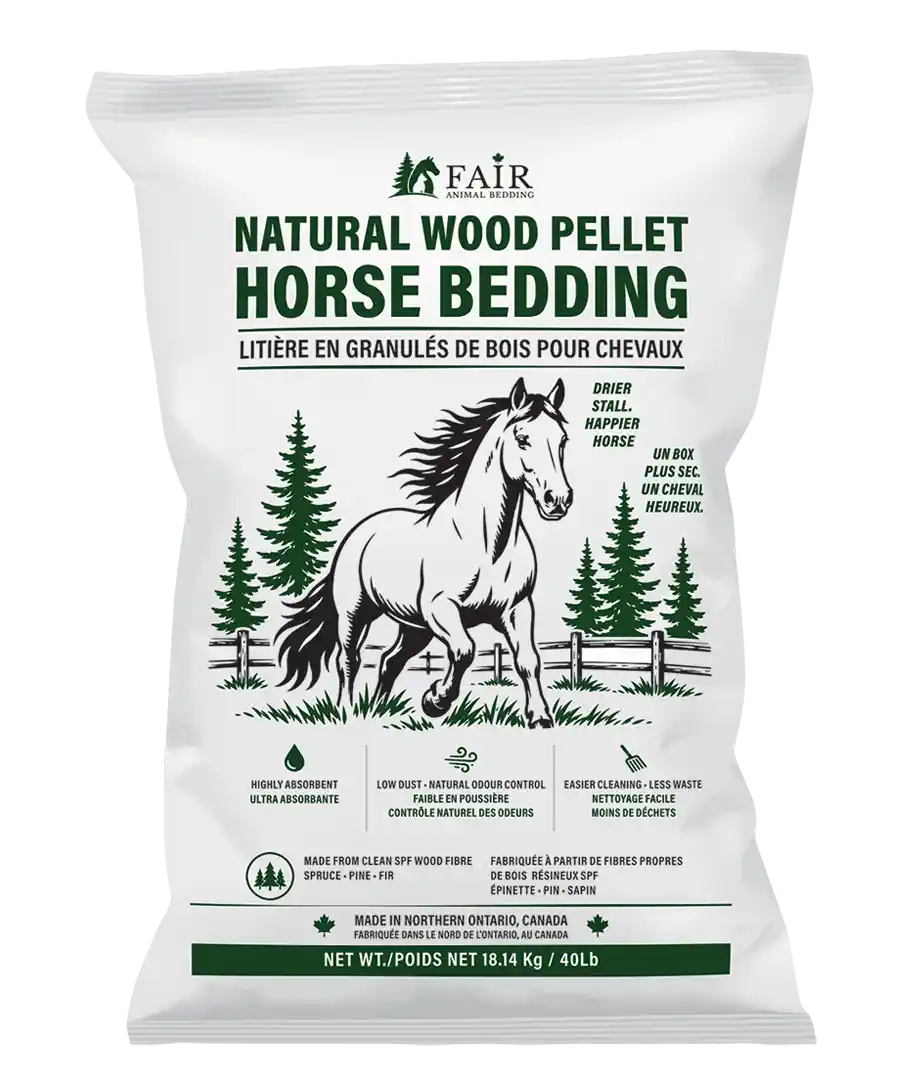 40LB bag of wood pellet horse bedding