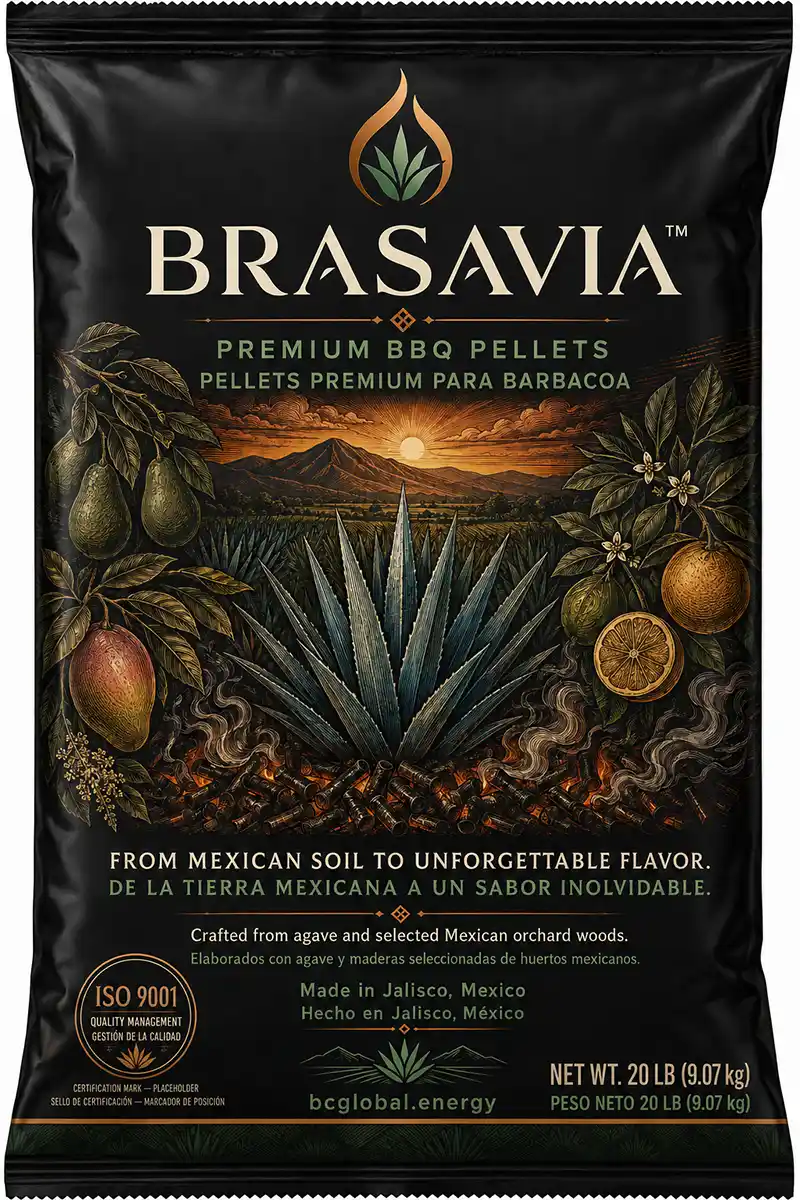 Packaging for Brasavia BBQ pellets